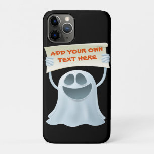 Ghost holding text iPhone 11 pro case