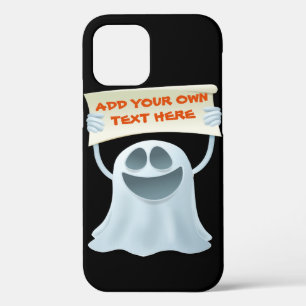 Ghost holding text iPhone 12 pro case