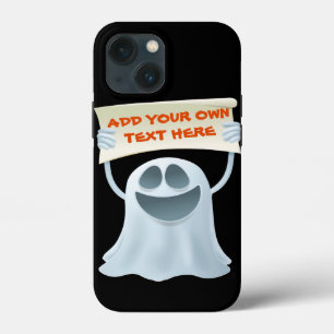 Ghost holding text iPhone 13 mini case