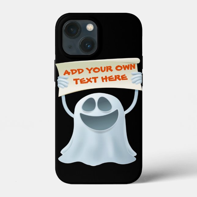 Ghost holding text  Case-Mate iPhone case (Back)