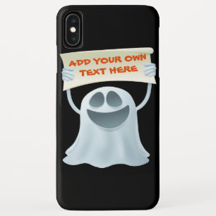 Ghost holding text iPhone XS max case