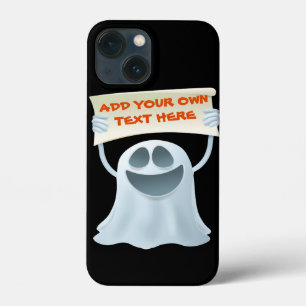 Ghost holding text iPhone 13 mini case