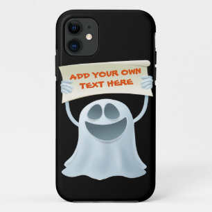 Ghost holding text iPhone 11 case
