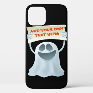 Ghost holding text iPhone 12 pro case