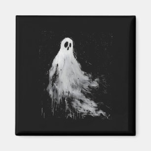 Ghost Horror Spooky Scary Halloween Grunge Aesthet Magnet