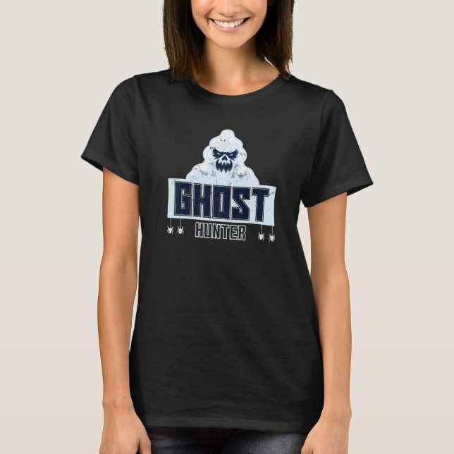 Ghost Hunter Evil Ghost Face Ghost T-Shirt (Front)