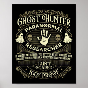 Ghost Hunter - Ghost Hunting Halloween Paranormal  Poster