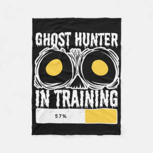 Ghost Hunter In Training Halloween Ghost Hunting  Fleece Blanket