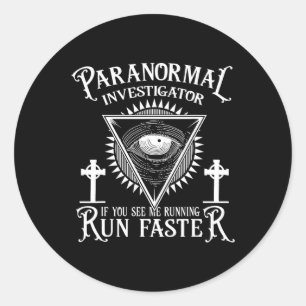 Ghost Hunter Paranormal Investigator Classic Round Sticker