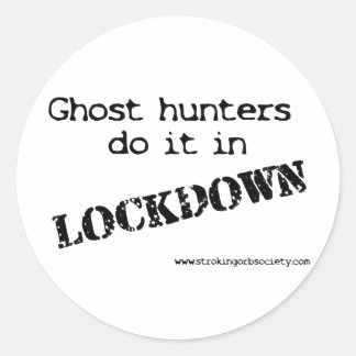 Ghost hunters lockdown classic round sticker