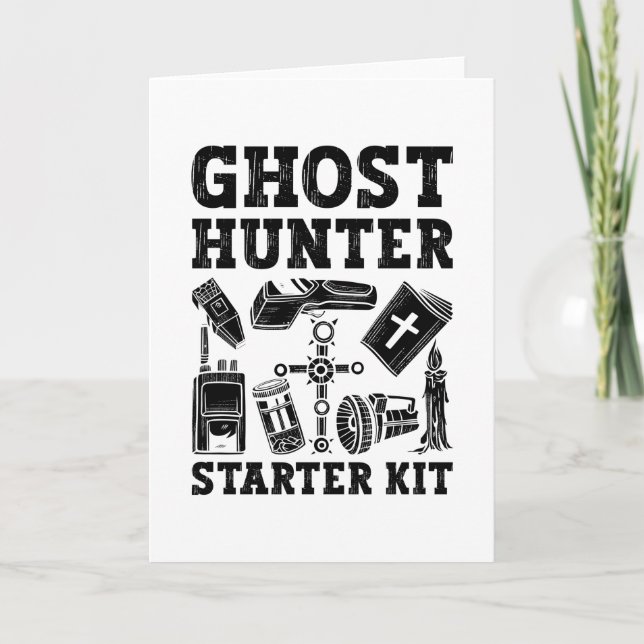 Ghost Hunting Ghost Hunter Starter Kit Paranormal Card (Front)
