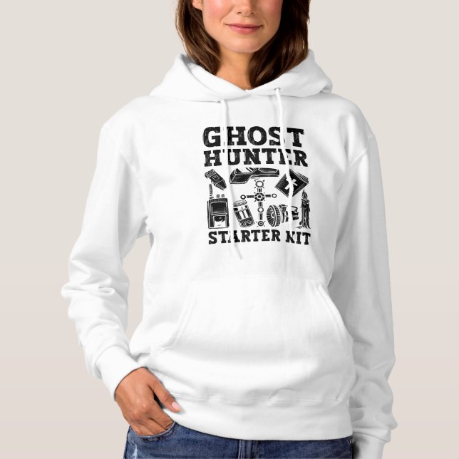Ghost Hunting Ghost Hunter Starter Kit Paranormal Hoodie (Front)