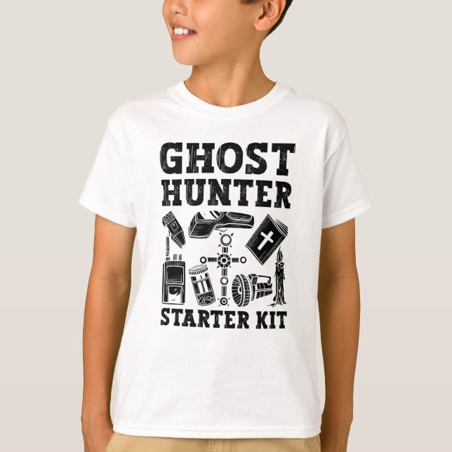Ghost Hunting Ghost Hunter Starter Kit Paranormal T-Shirt (Front)