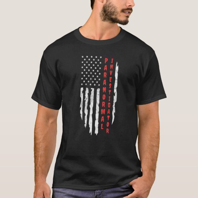 Ghost Hunting Paranormal Investigator Premium T-Shirt (Front)