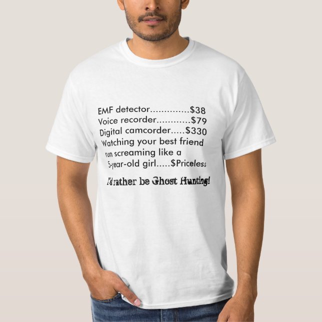 Ghost Hunting Tee (Front)