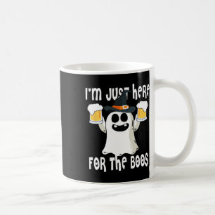 Ghost I'm Just Here For Boos Halloween Cute Ghost Coffee Mug