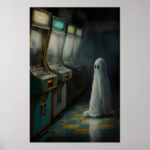 Ghost in an Abandoned Arcade, Nostalgia Poster