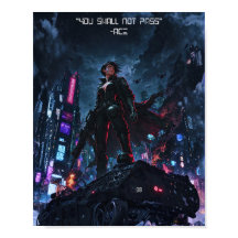Ghost in Chrome: Limited Edition Cyberpunk Poster