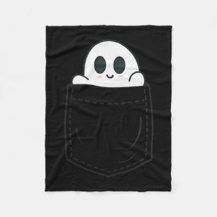 Ghost In Cket Halloween  Fleece Blanket