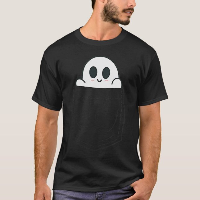 Ghost In Cket Halloween  T-Shirt (Front)