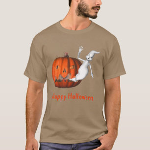 Ghost Jack O Lantern Funny Halloween T-Shirt