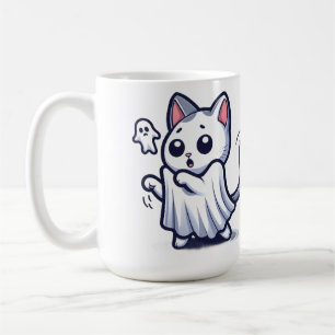Ghost Kitty Halloween Costume Coffee Mug