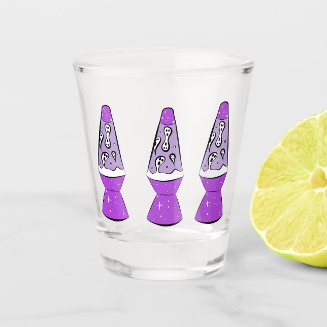 Ghost Lava Lamp Shot Glass (Front)