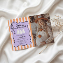 Ghost Little Boo Baby Shower Invitation Photo