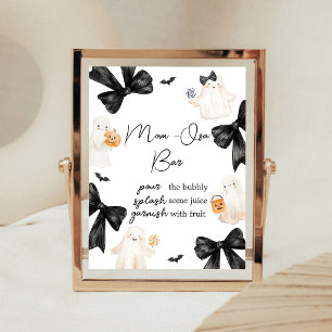 Ghost Little Boo Halloween Mom Osa Bar Sign