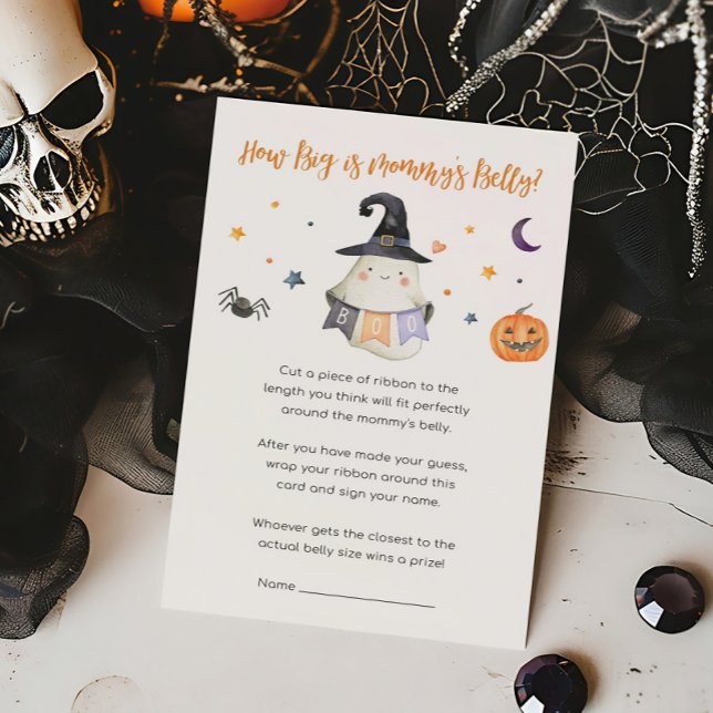 Ghost Little Boo How Big is Mommy's Belly Game (Little Boo Baby Shower How Big is Mommy's Belly Game)