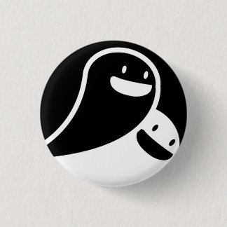 ghost love 1 inch round button