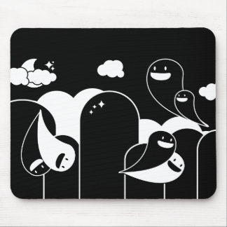 ghost love mouse pad