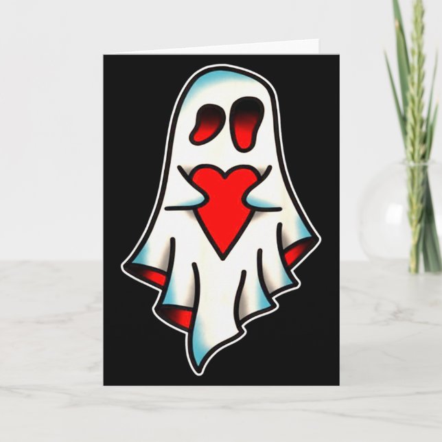 Ghost Lover Heart  Card (Front)