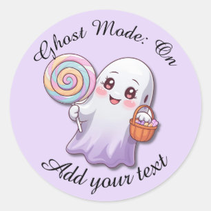 Ghost Mode: On – Halloween Ghost Stickers