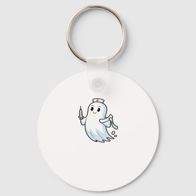 ghost nurse Classic T-Shirt_1 Keychain (Front)