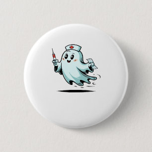 ghost nurse Classic T-Shirt_2 2 Inch Round Button