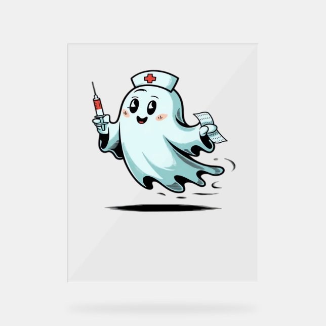 ghost nurse Classic T-Shirt_2 Acrylic Sign (Front)