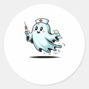 ghost nurse Classic T-Shirt_2 Classic Round Sticker