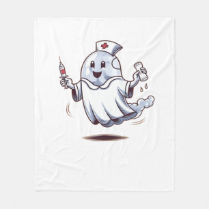 ghost nurse Classic T-Shirt Fleece Blanket