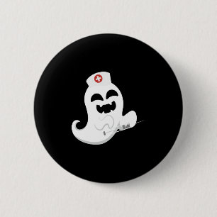 Ghost Nurse Halloween 2 Inch Round Button