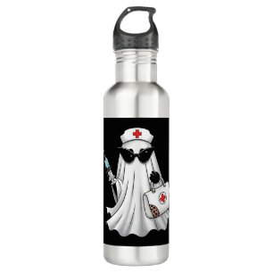 Ghost Nurse Halloween 710 Ml Water Bottle