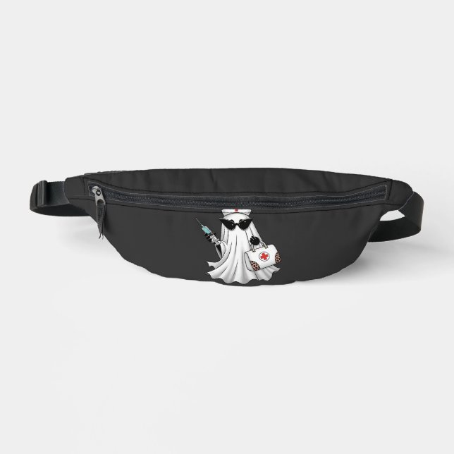 Ghost Nurse Halloween Fanny Pack (Front)