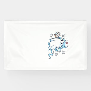 Ghost Nurse Spookily Caring and Whimsically Haunt Banner