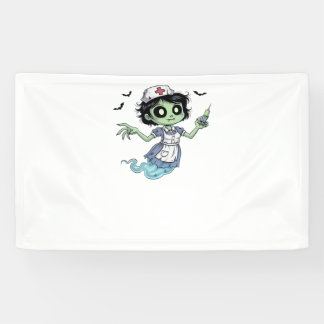 Ghost Nurse Spookily Caring and Whimsically Haunt Banner