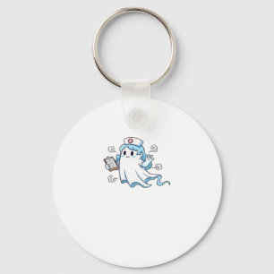 Ghost Nurse  Spookily Caring and Whimsically Haunt Keychain