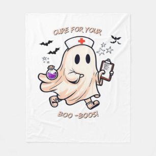 Ghost Nurse with Magical Potion – Cure for Your Bo Fleece Blanket