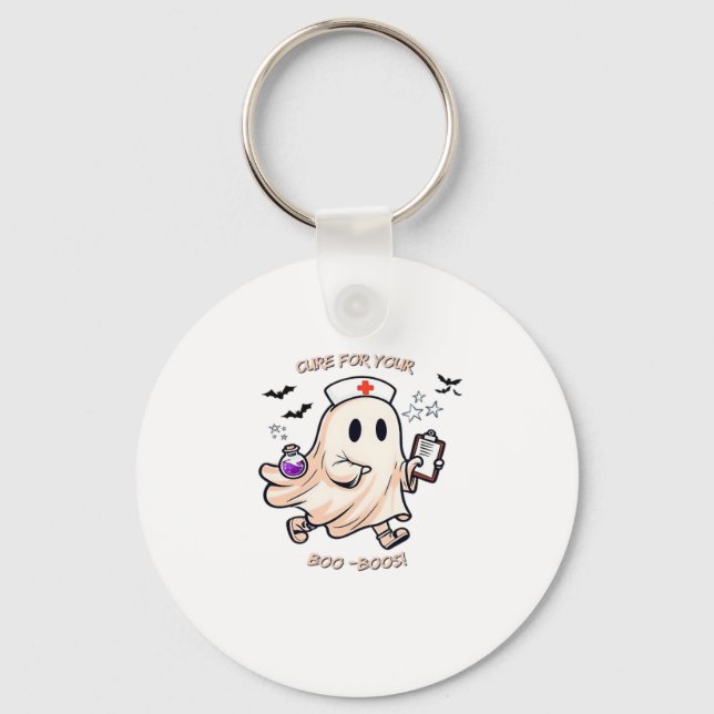 Ghost Nurse with Magical Potion � Cure for Your Bo Keychain (Front)