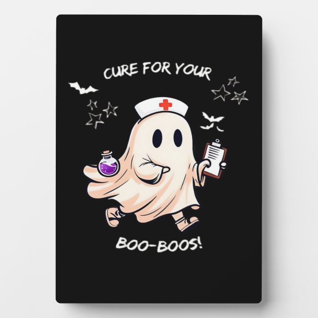 Ghost Nurse with Magical Potion – Cure for Your Bo Plaque (Front)