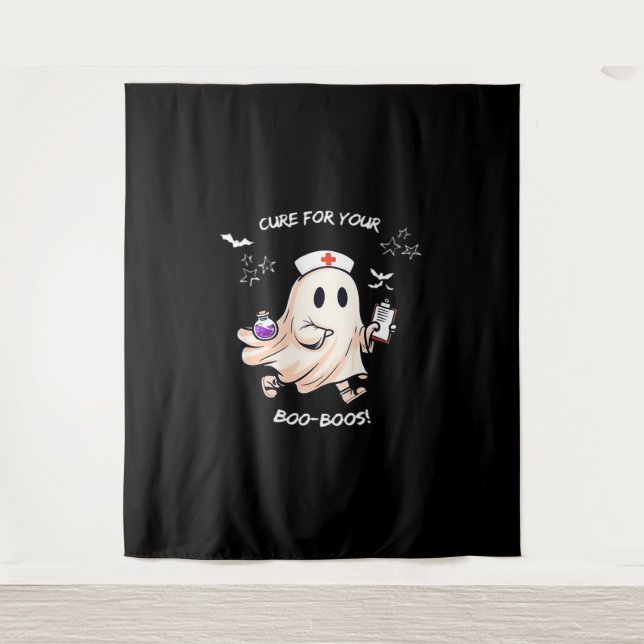 Ghost Nurse with Magical Potion – Cure for Your Bo Tapestry (Front)