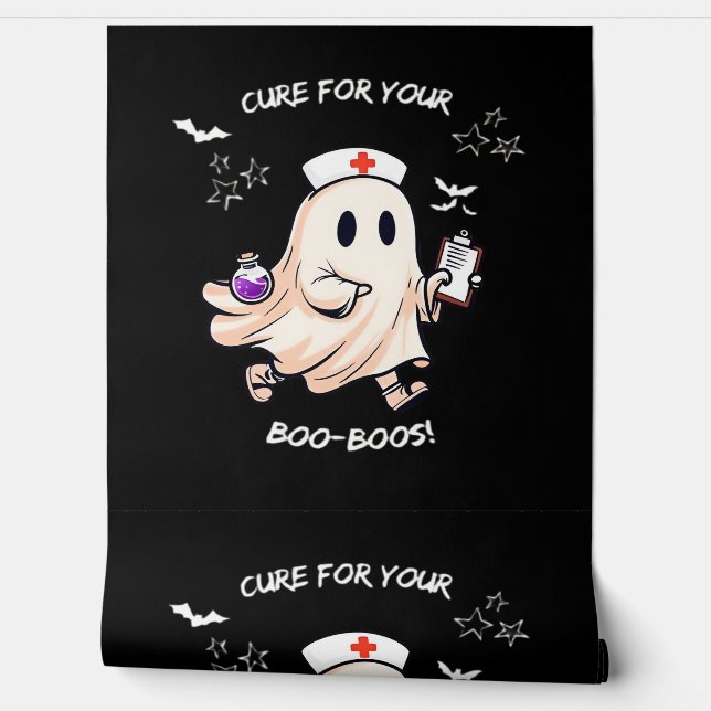 Ghost Nurse with Magical Potion – Cure for Your Bo Wallpaper (Unrolling)
